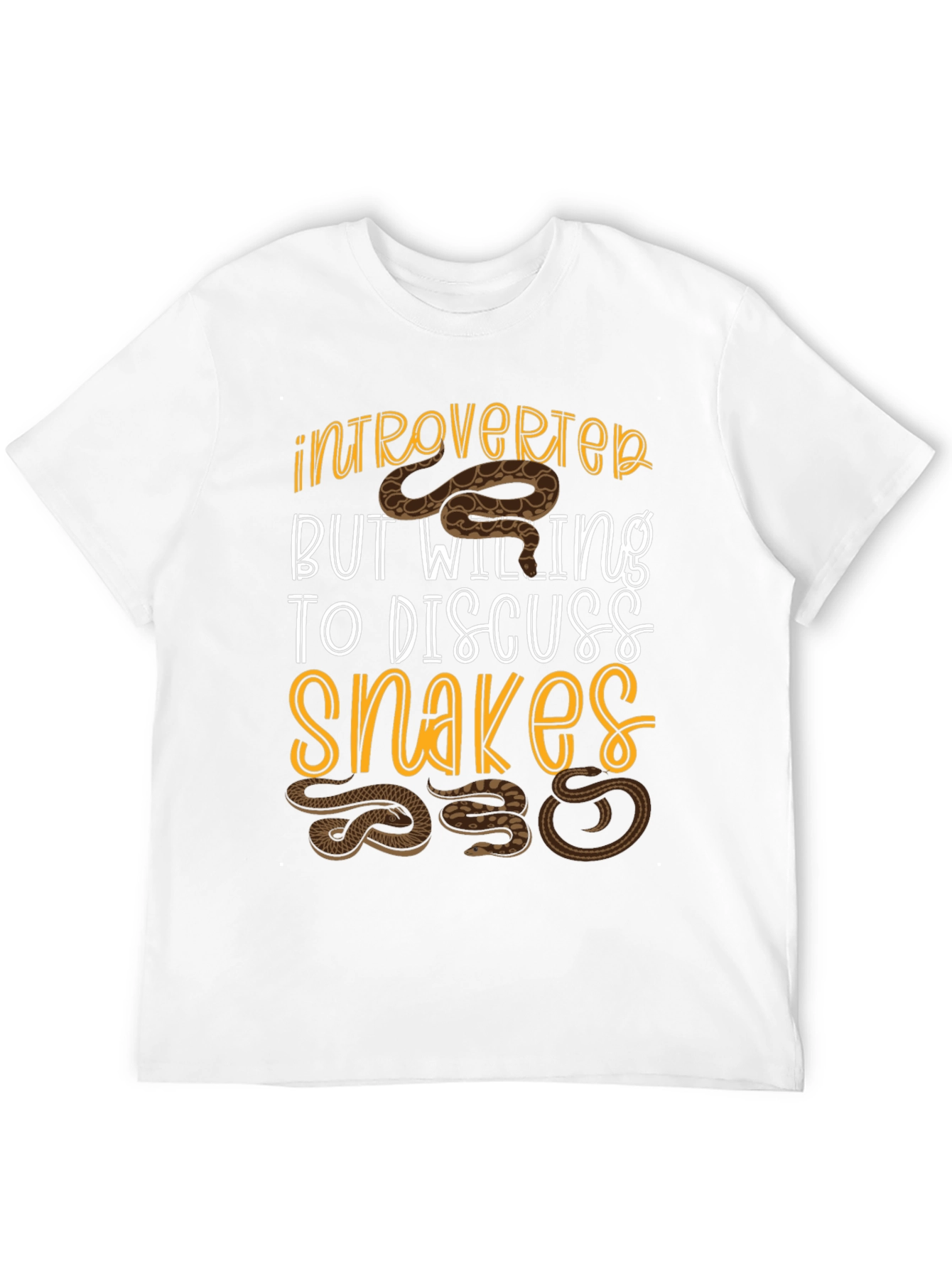 Introverted Snake Lover T-Shirt - Funny Reptile Tee