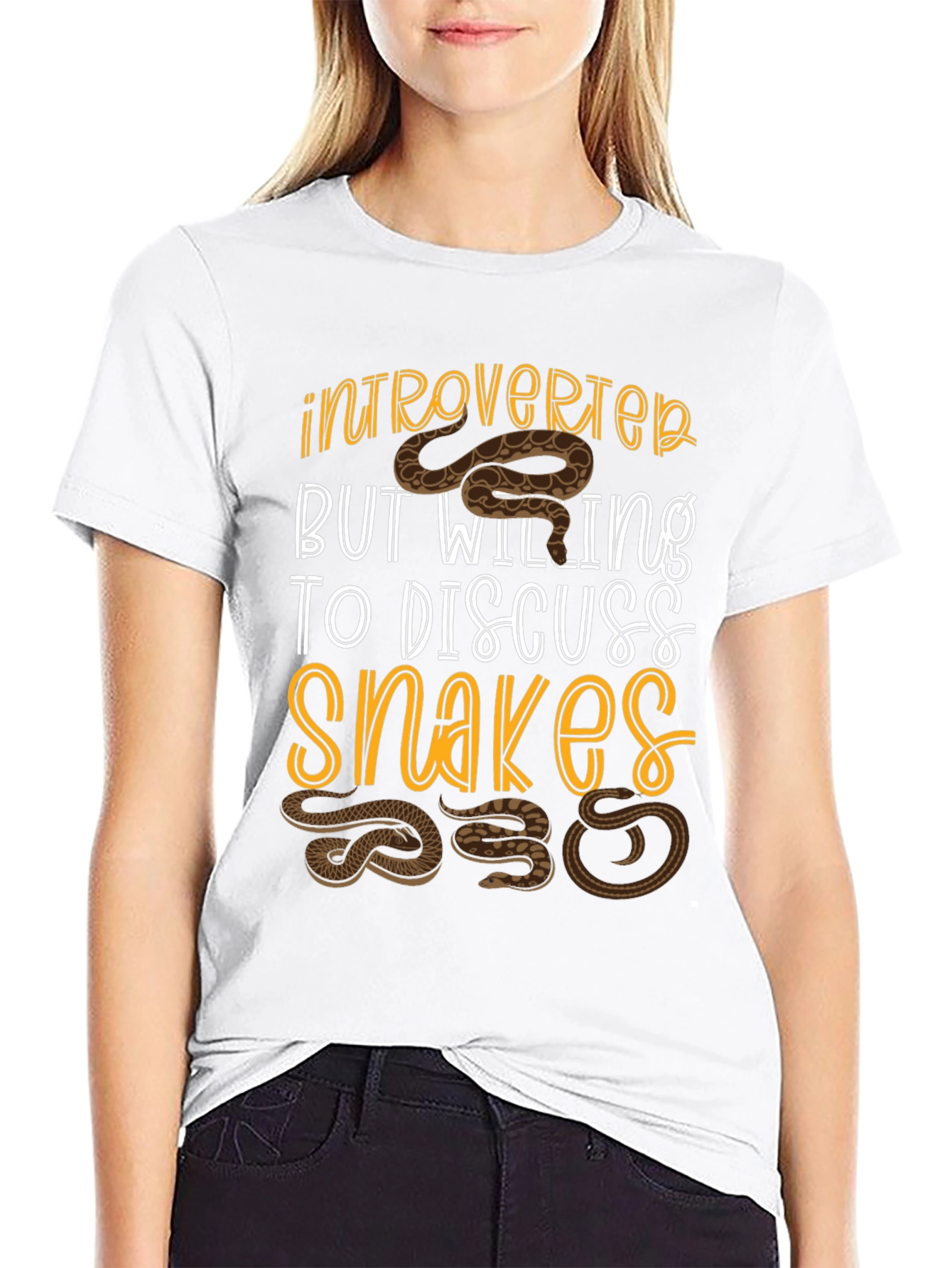 Introverted Snake Lover T-Shirt - Funny Reptile Tee