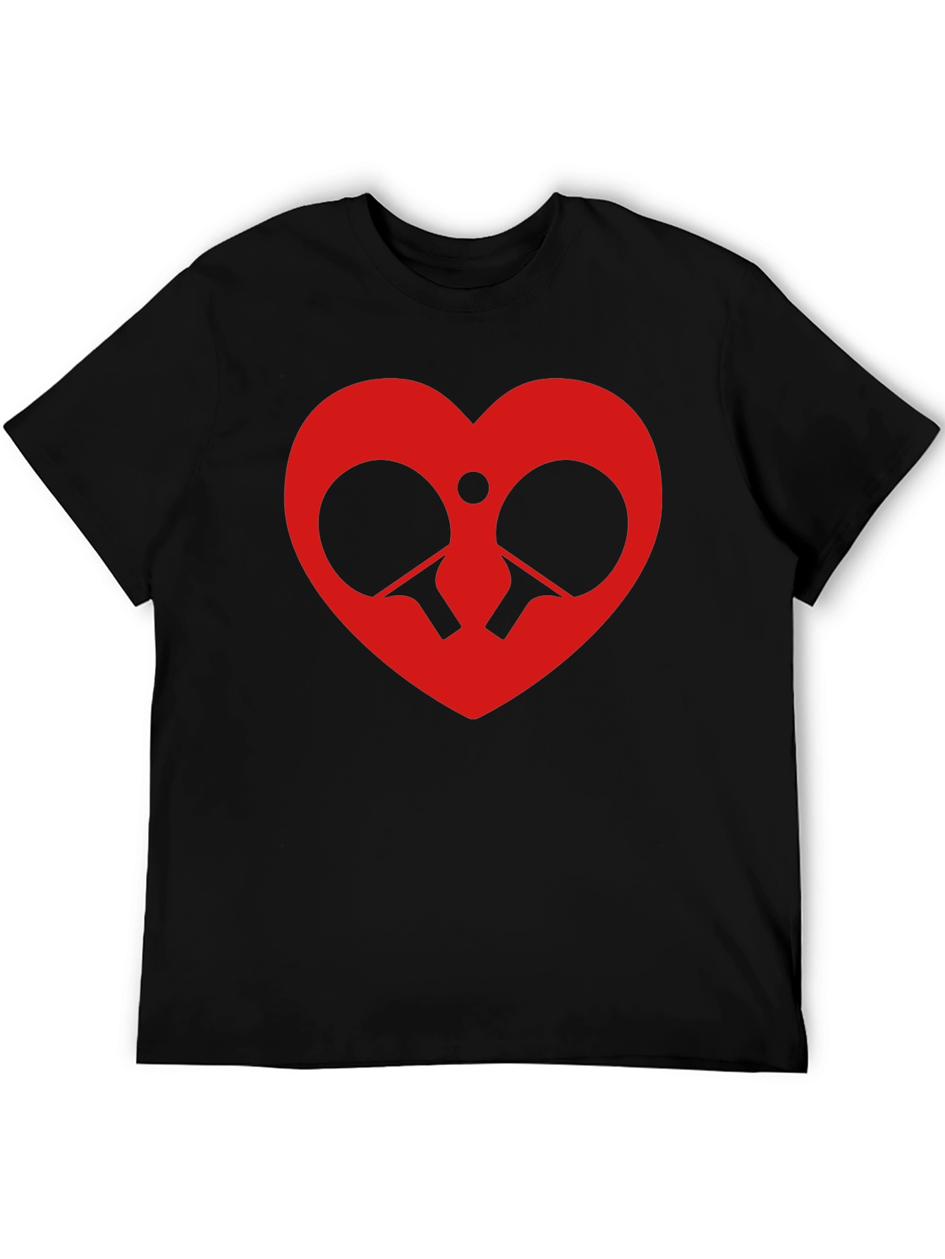 Ping Pong Heart T-Shirt - Love Table Tennis!