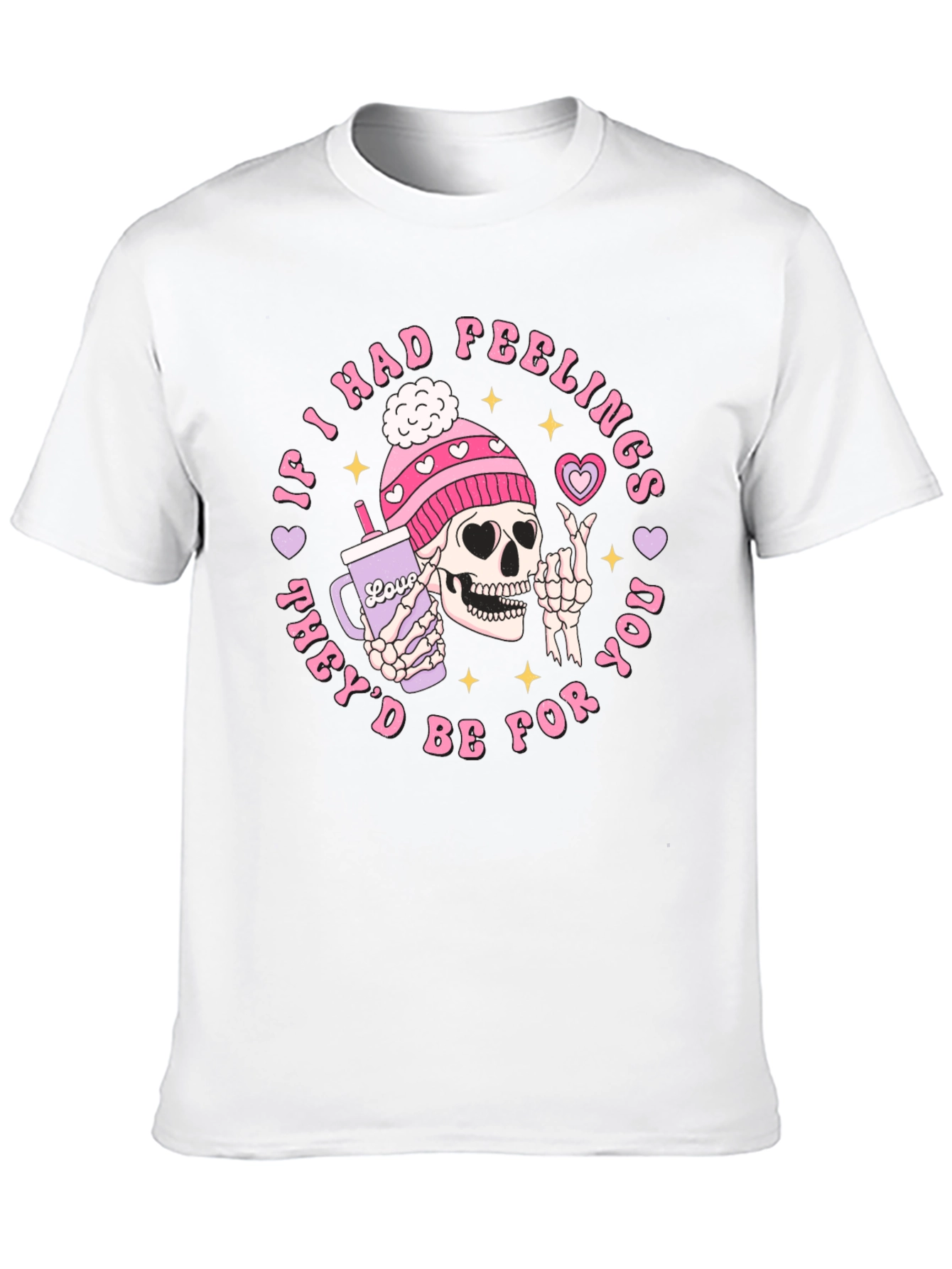 Funny Skeleton Valentines Day Graphic T-Shirt