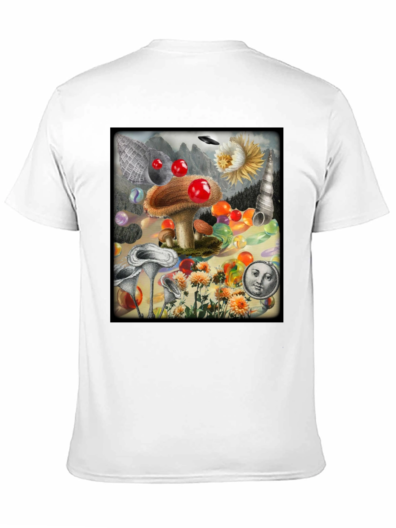 Surreal Mushroom Art Graphic Tee