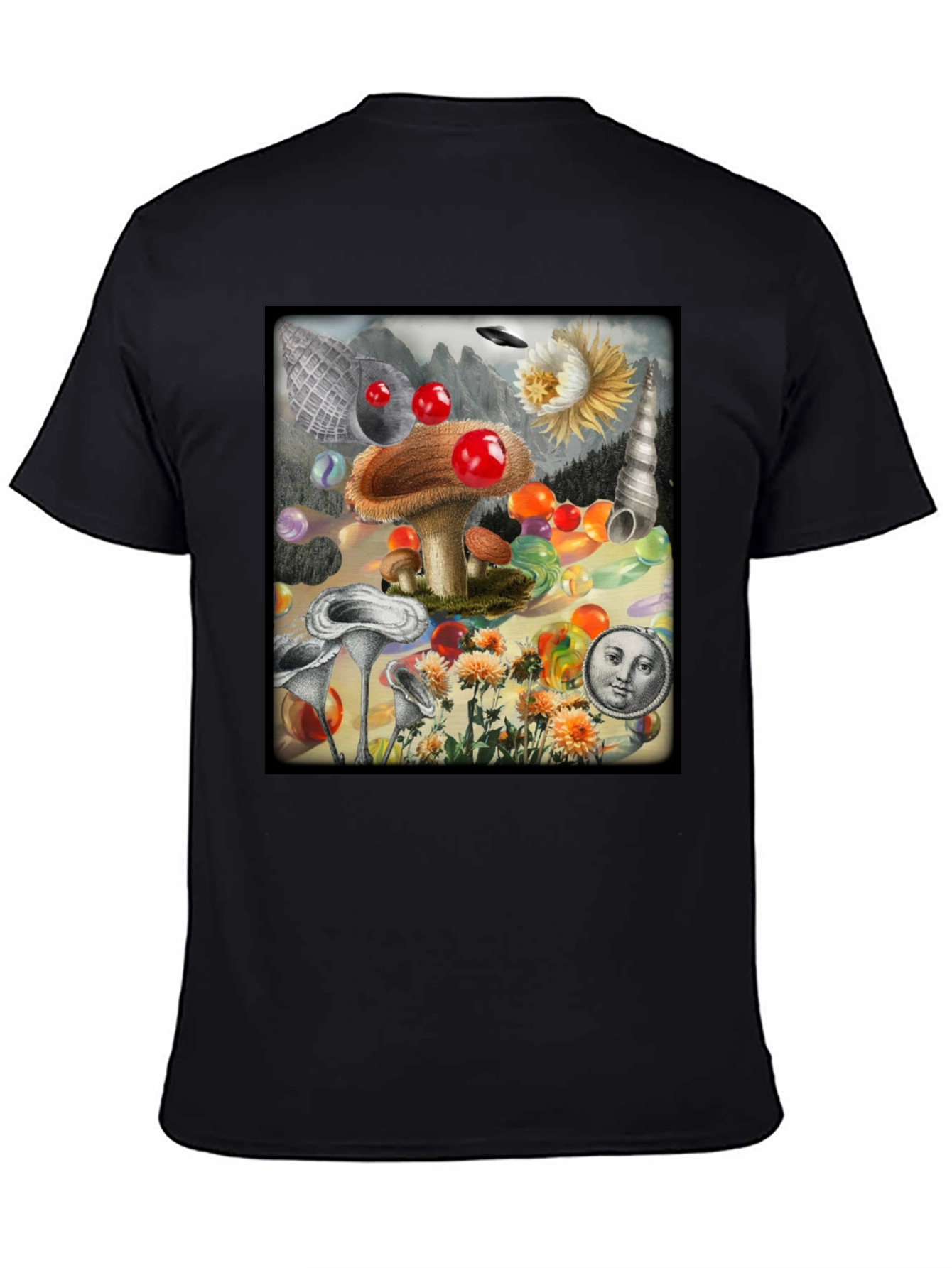 Surreal Mushroom Art Graphic Tee