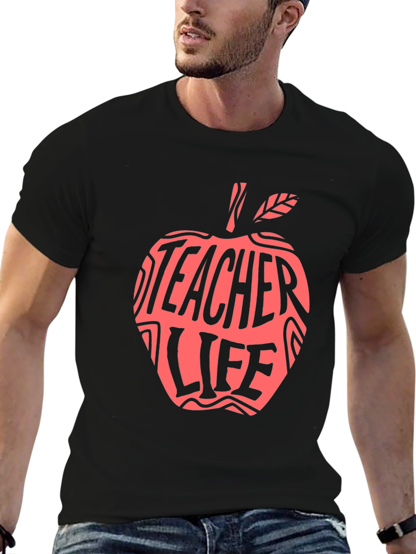 Teacher Life Apple Graphic T-Shirt