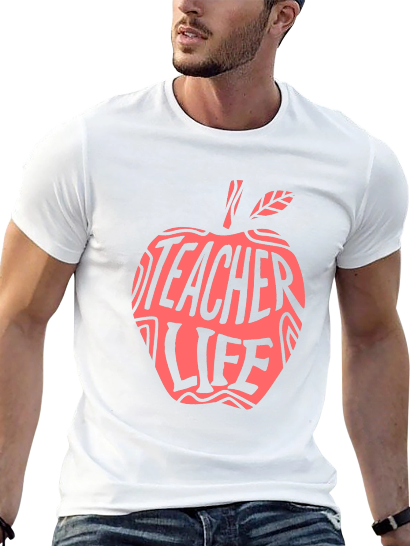 Teacher Life Apple Graphic T-Shirt