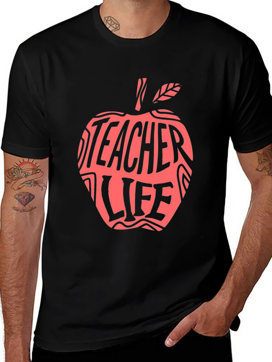 Teacher Life Apple Graphic T-Shirt