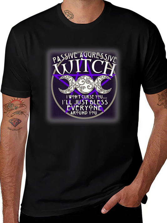Passive Aggressive Witch T-Shirt - Triple Moon Design