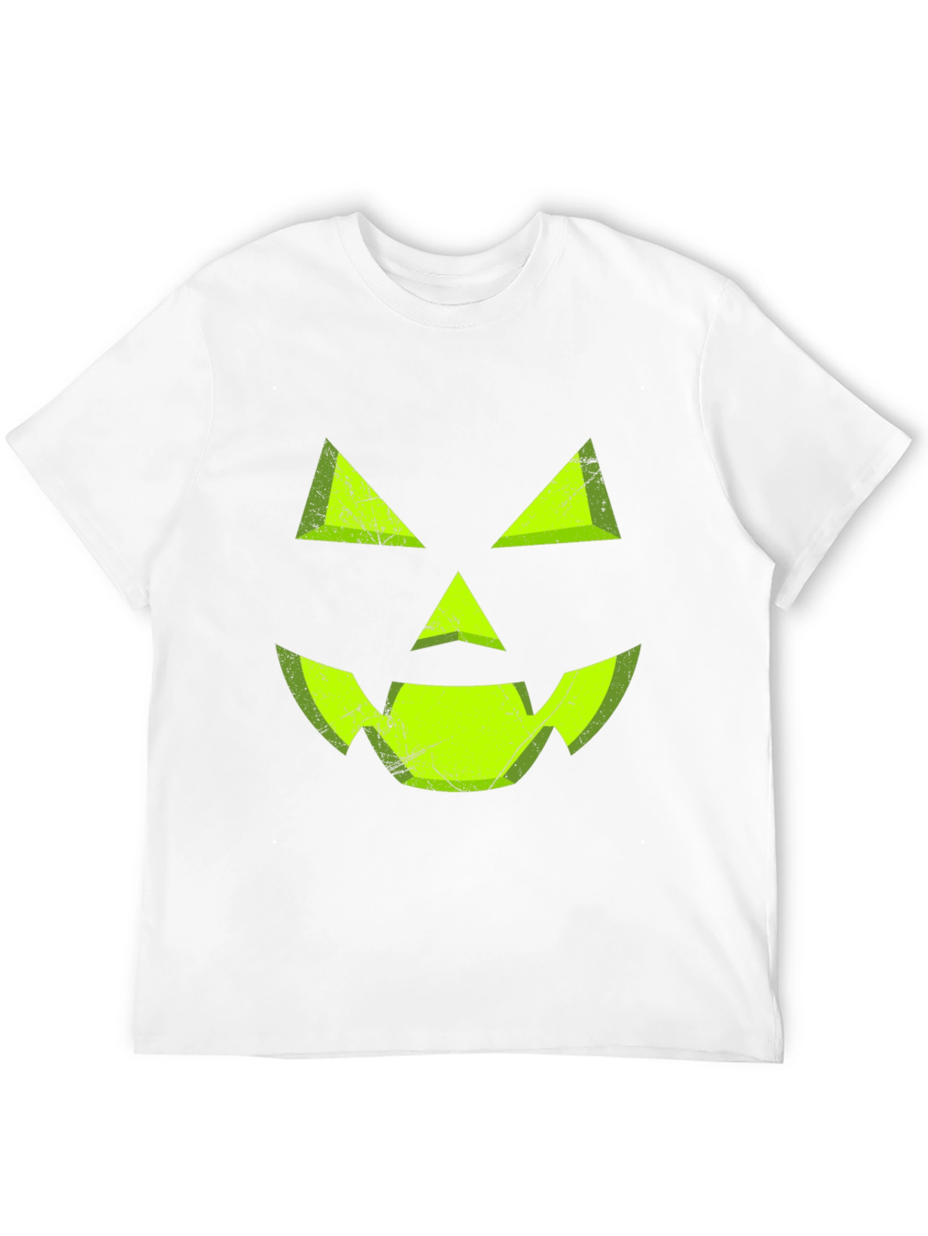 Halloween Pumpkin Face Black T-Shirt