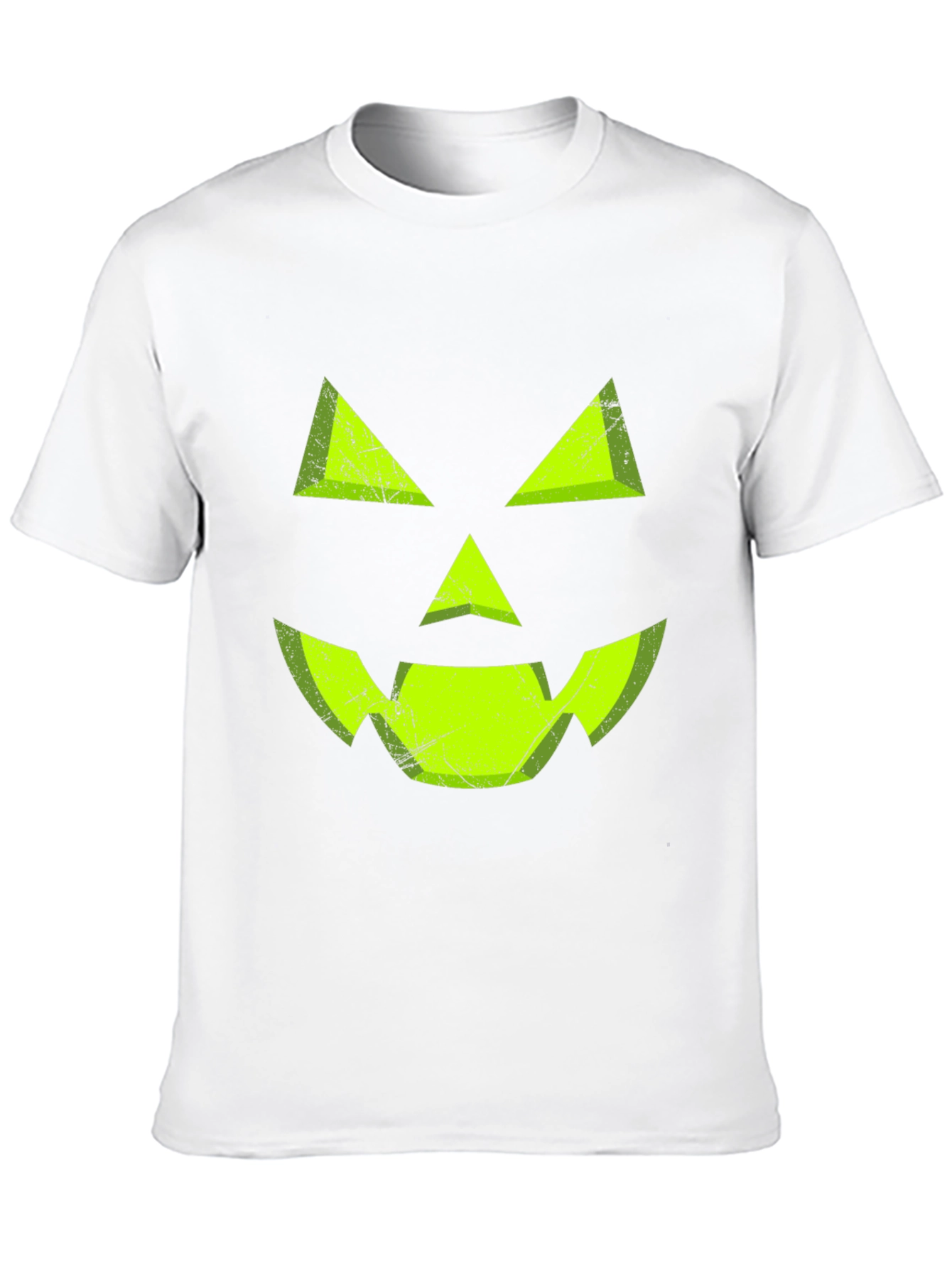 Halloween Pumpkin Face Black T-Shirt