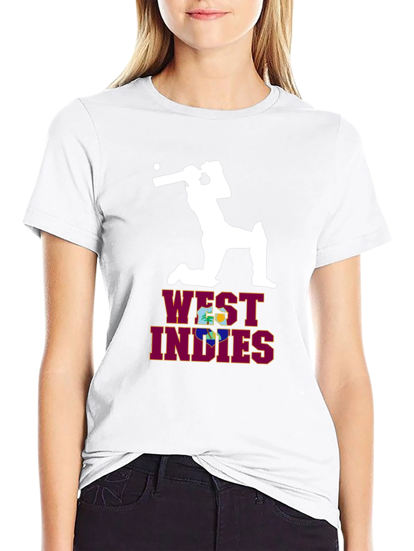 West Indies Cricket T-Shirt - Black
