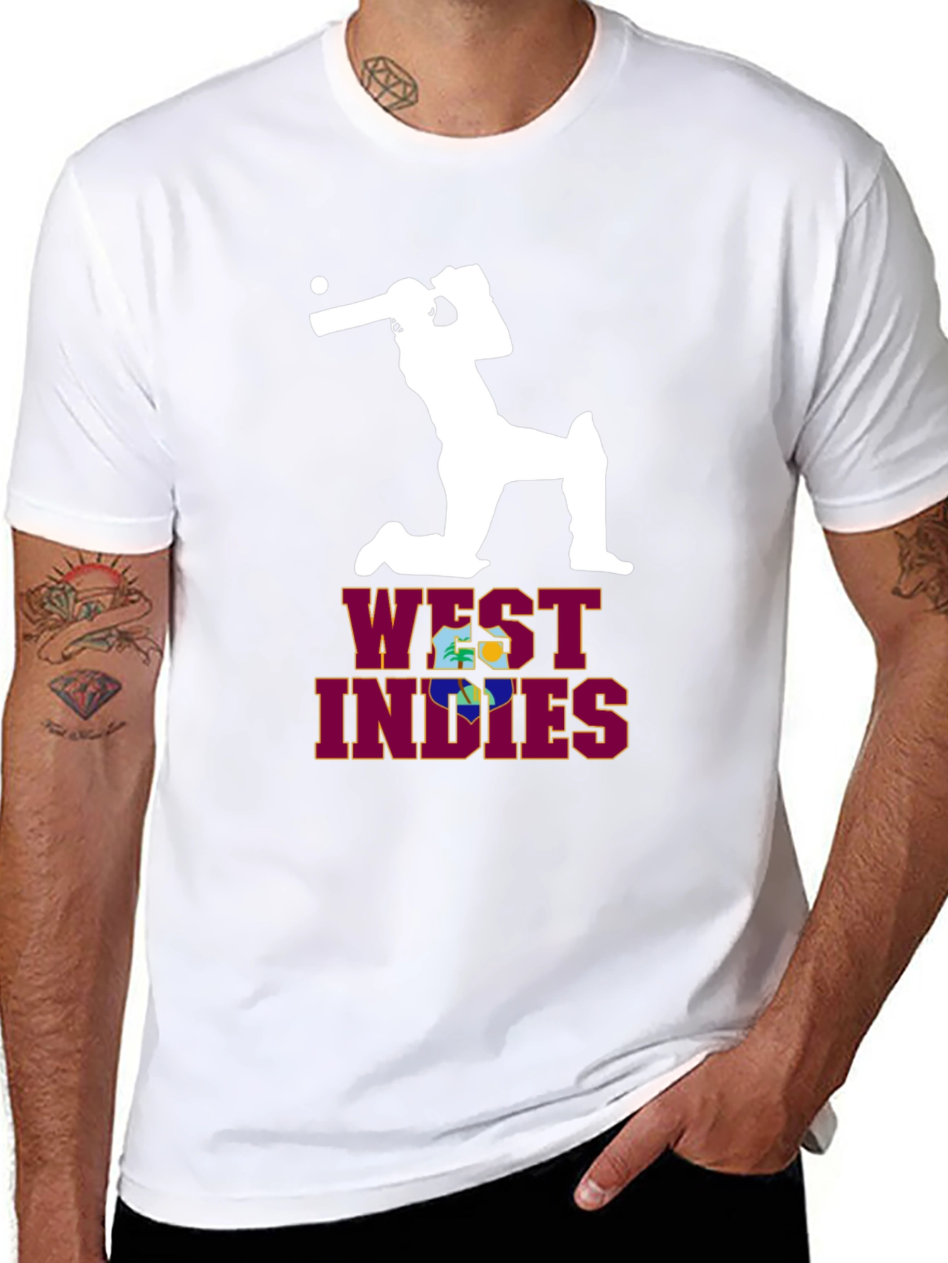 West Indies Cricket T-Shirt - Black