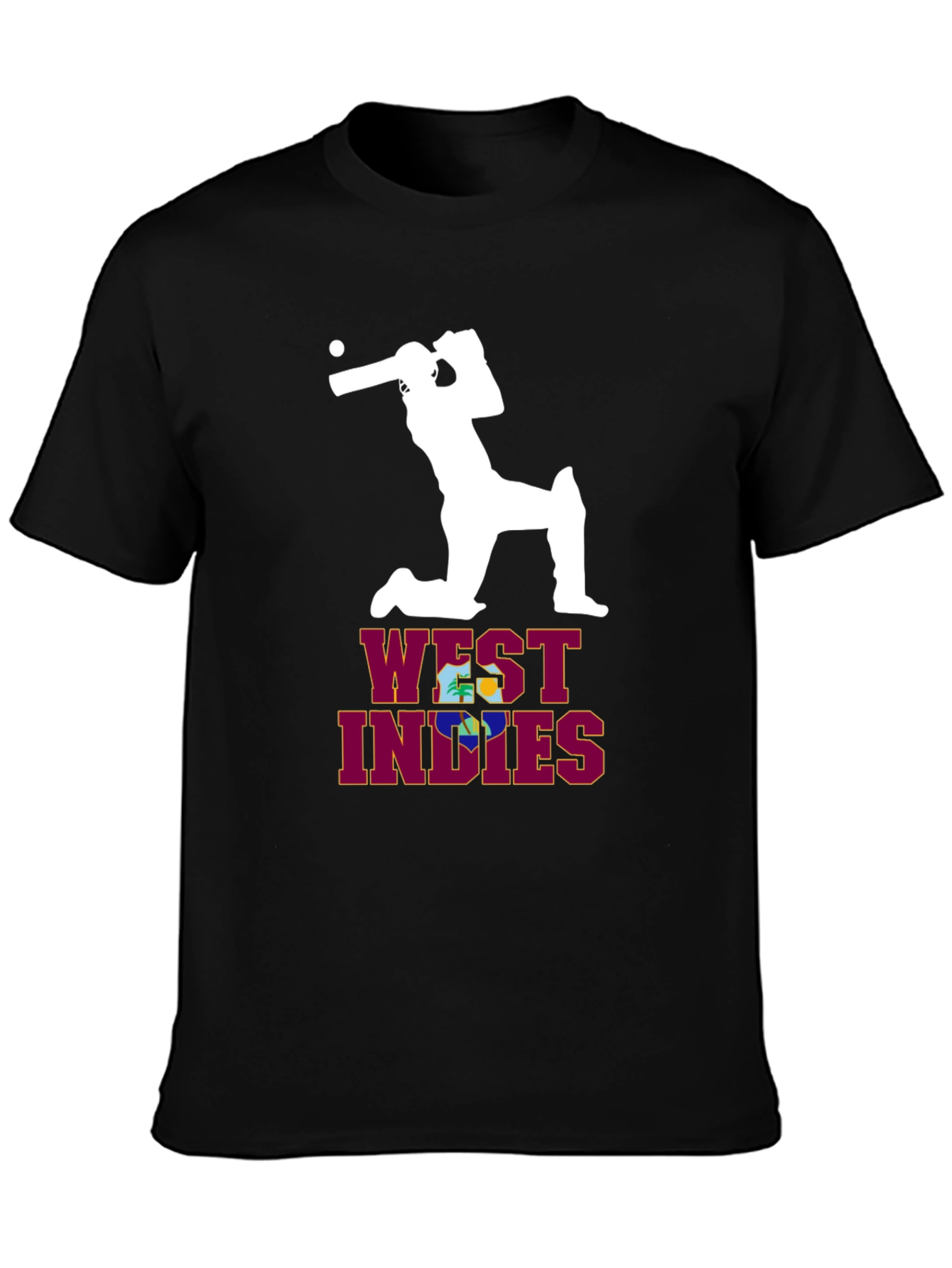 West Indies Cricket T-Shirt - Black