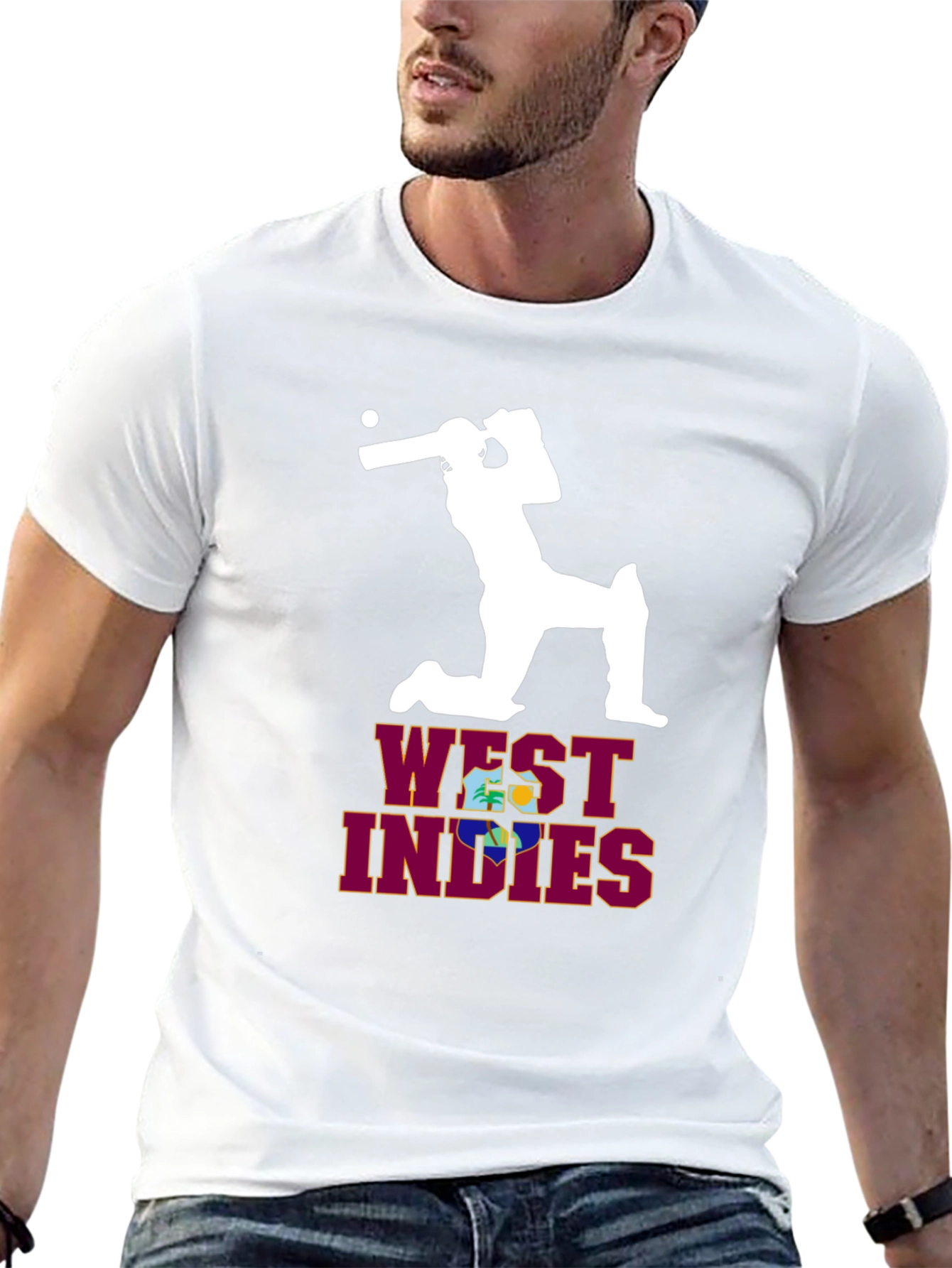 West Indies Cricket T-Shirt - Black