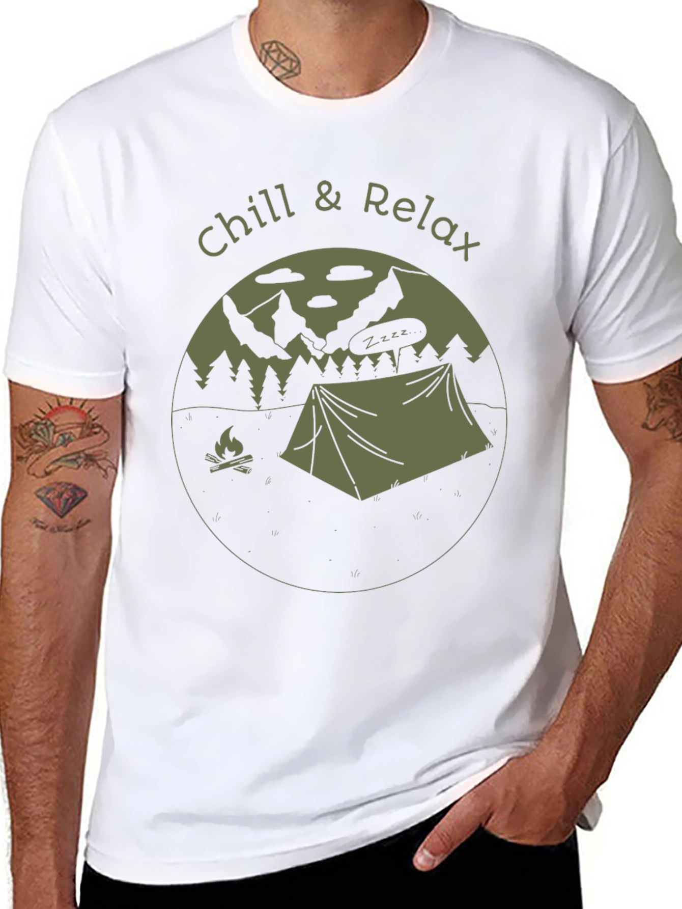 Chill & Relax Camping Graphic T-Shirt