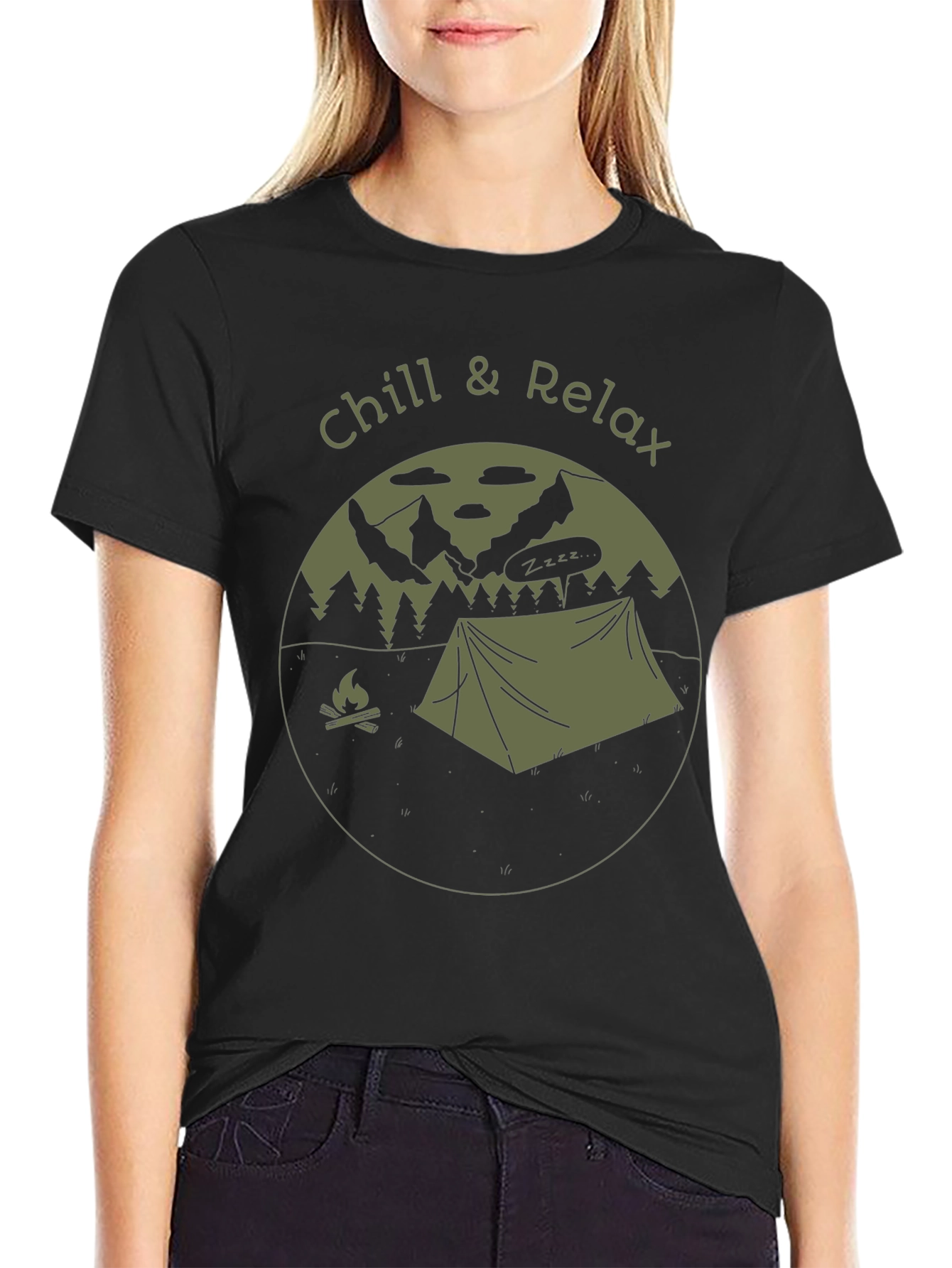 Chill & Relax Camping Graphic T-Shirt