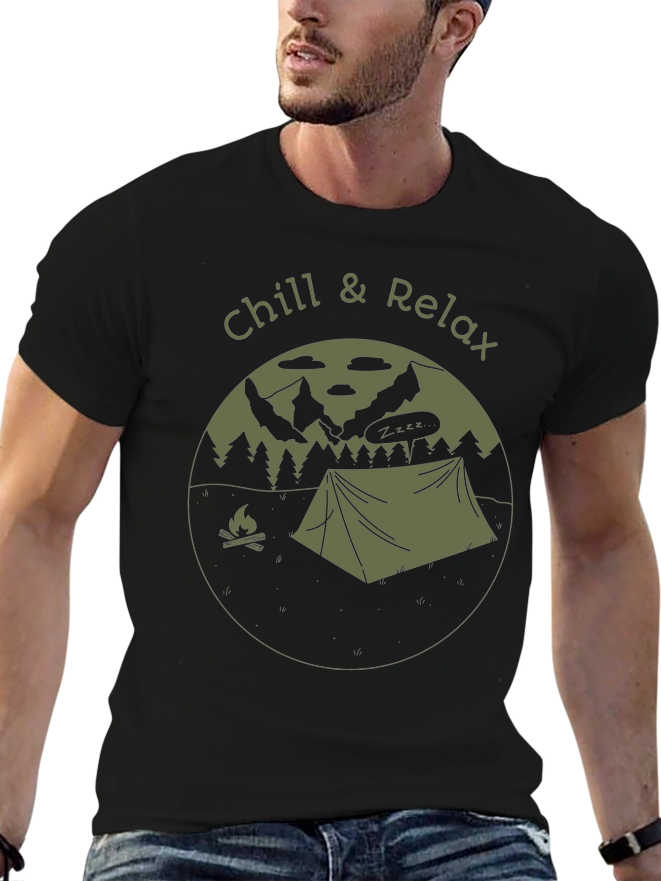 Chill & Relax Camping Graphic T-Shirt