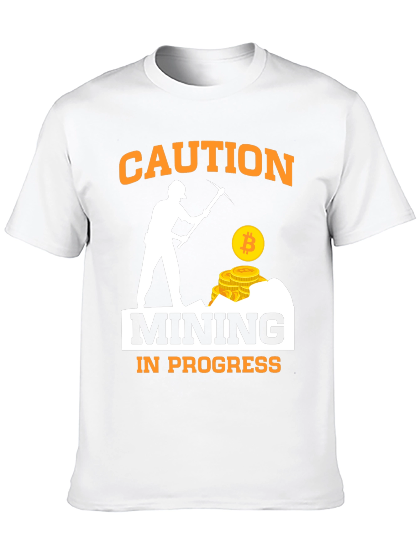 Caution Mining in Progress Graphic Tee