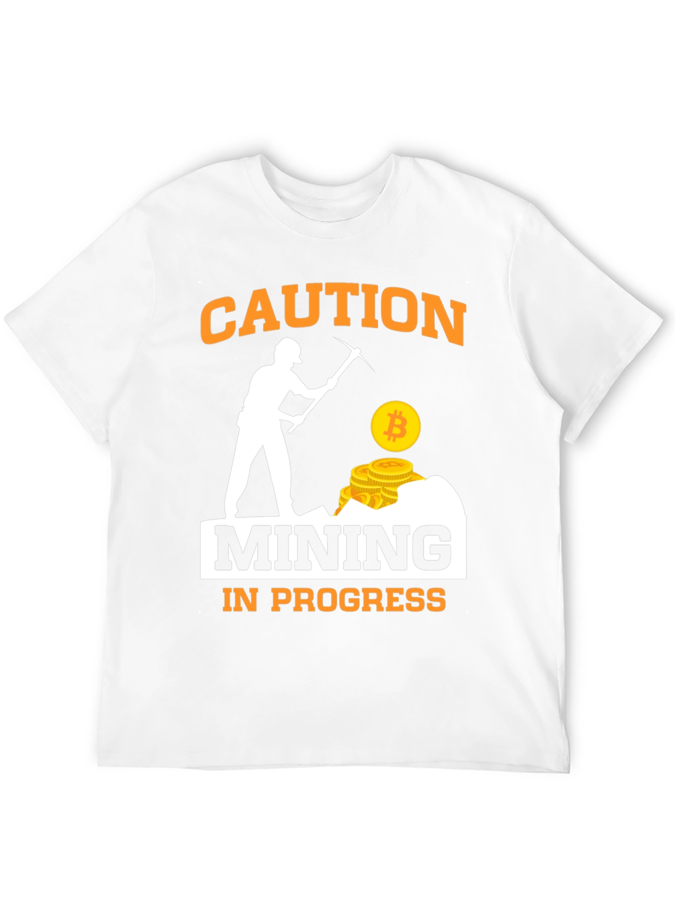 Caution Mining in Progress Graphic Tee