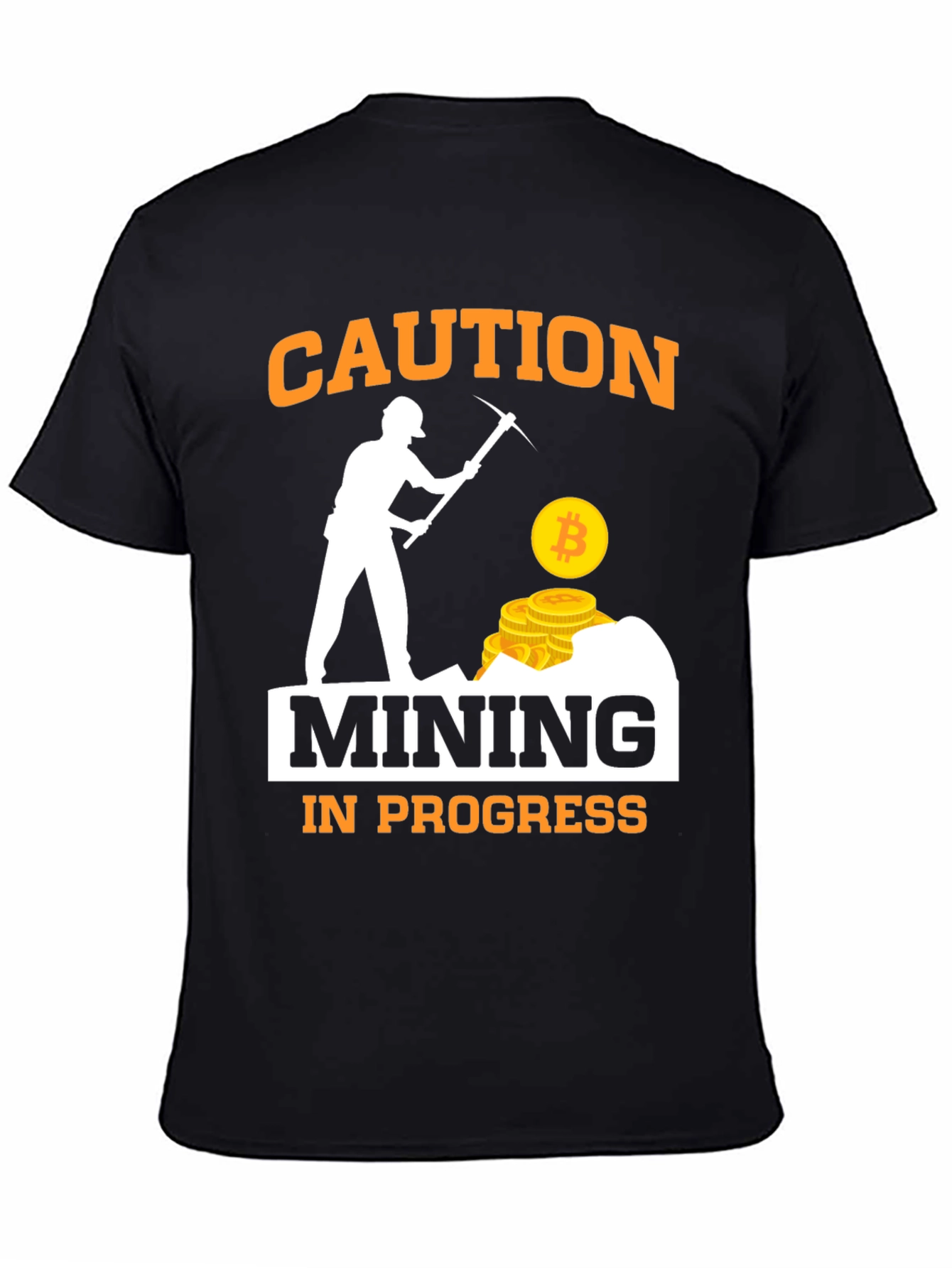 Caution Mining in Progress Graphic Tee