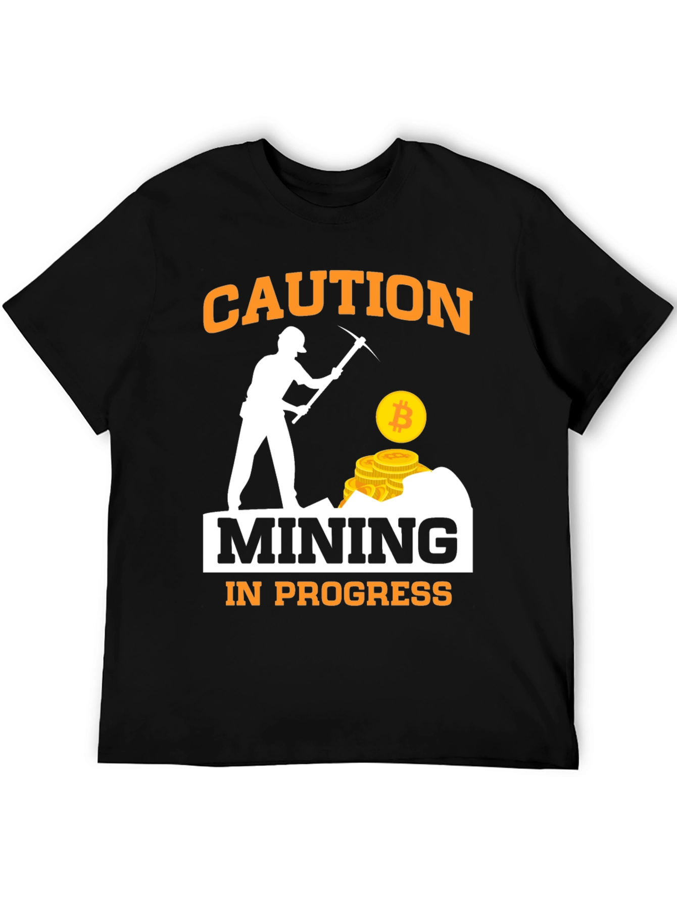 Caution Mining in Progress Graphic Tee