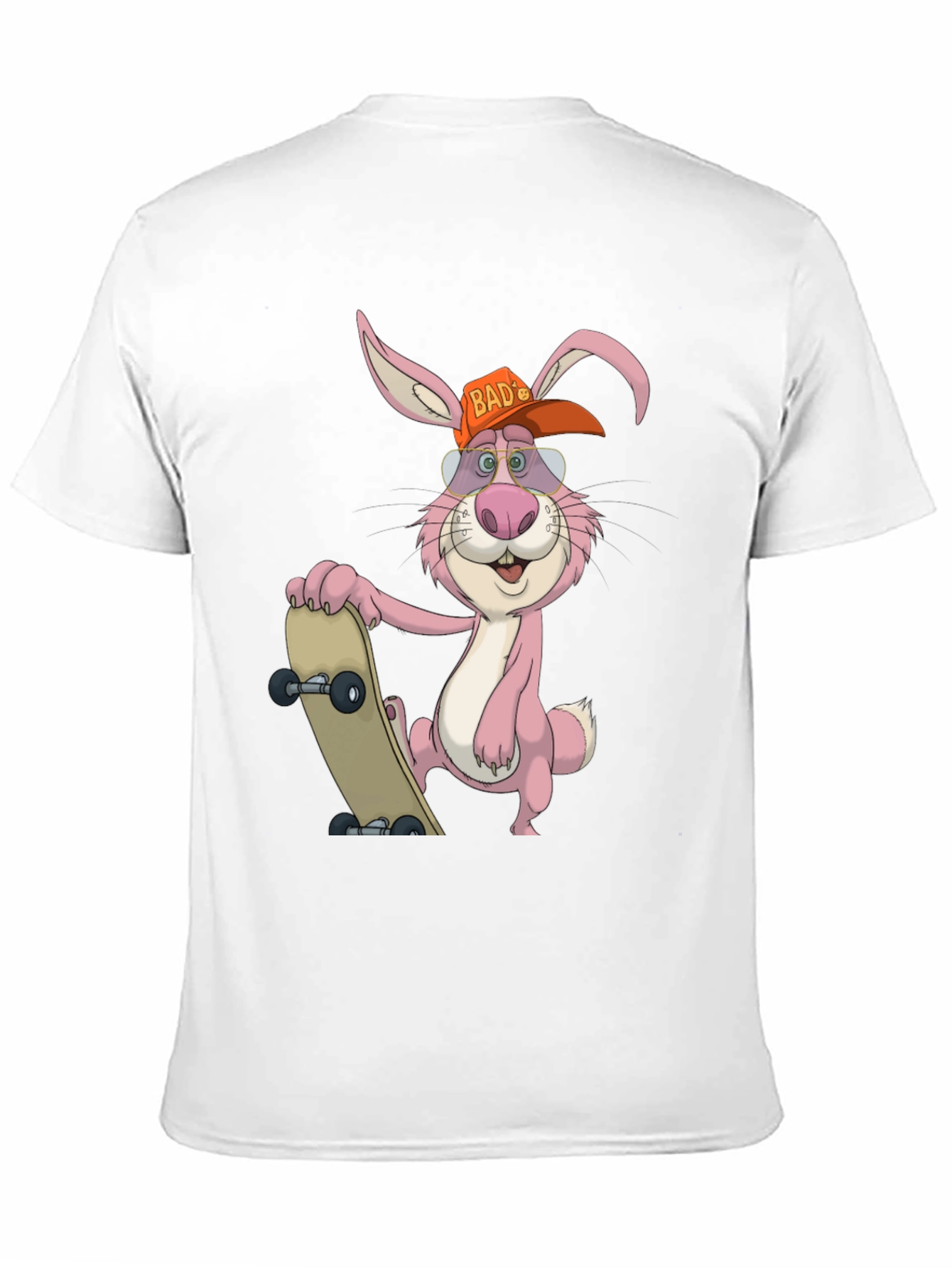 Skater Rabbit Graphic Tee - Cool Cartoon Style