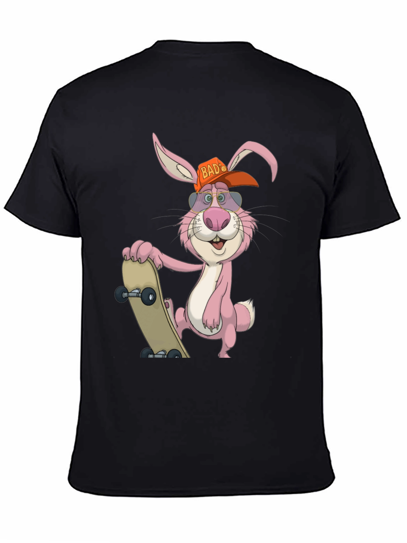 Skater Rabbit Graphic Tee - Cool Cartoon Style