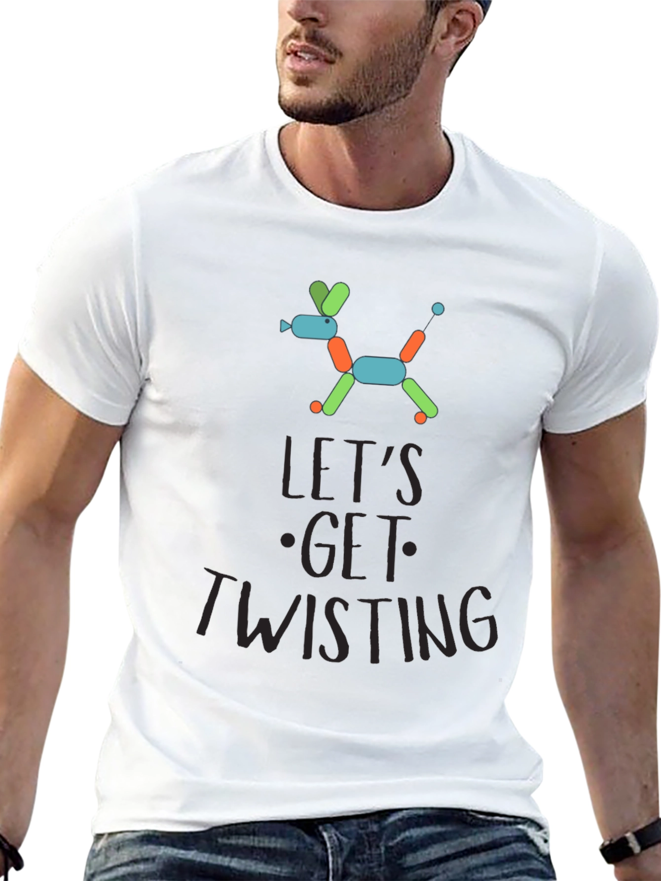 Lets Get Twisting Balloon Dog Graphic Tee