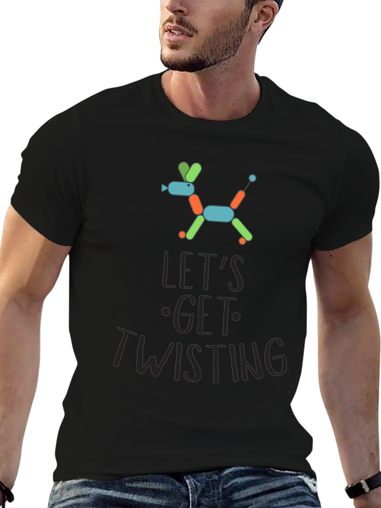 Lets Get Twisting Balloon Dog Graphic Tee