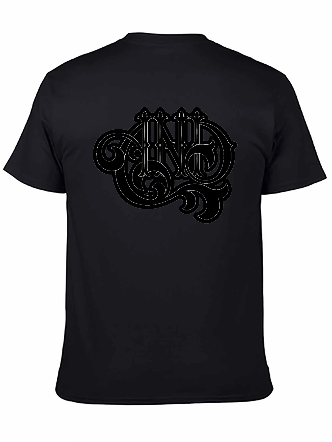 Ornate Graphic Black T-Shirt