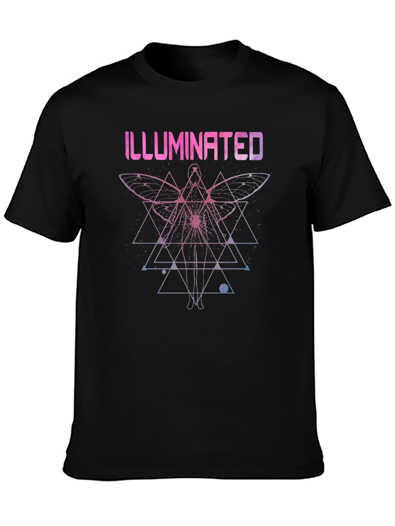 Illuminated Moth Graphic T-Shirt