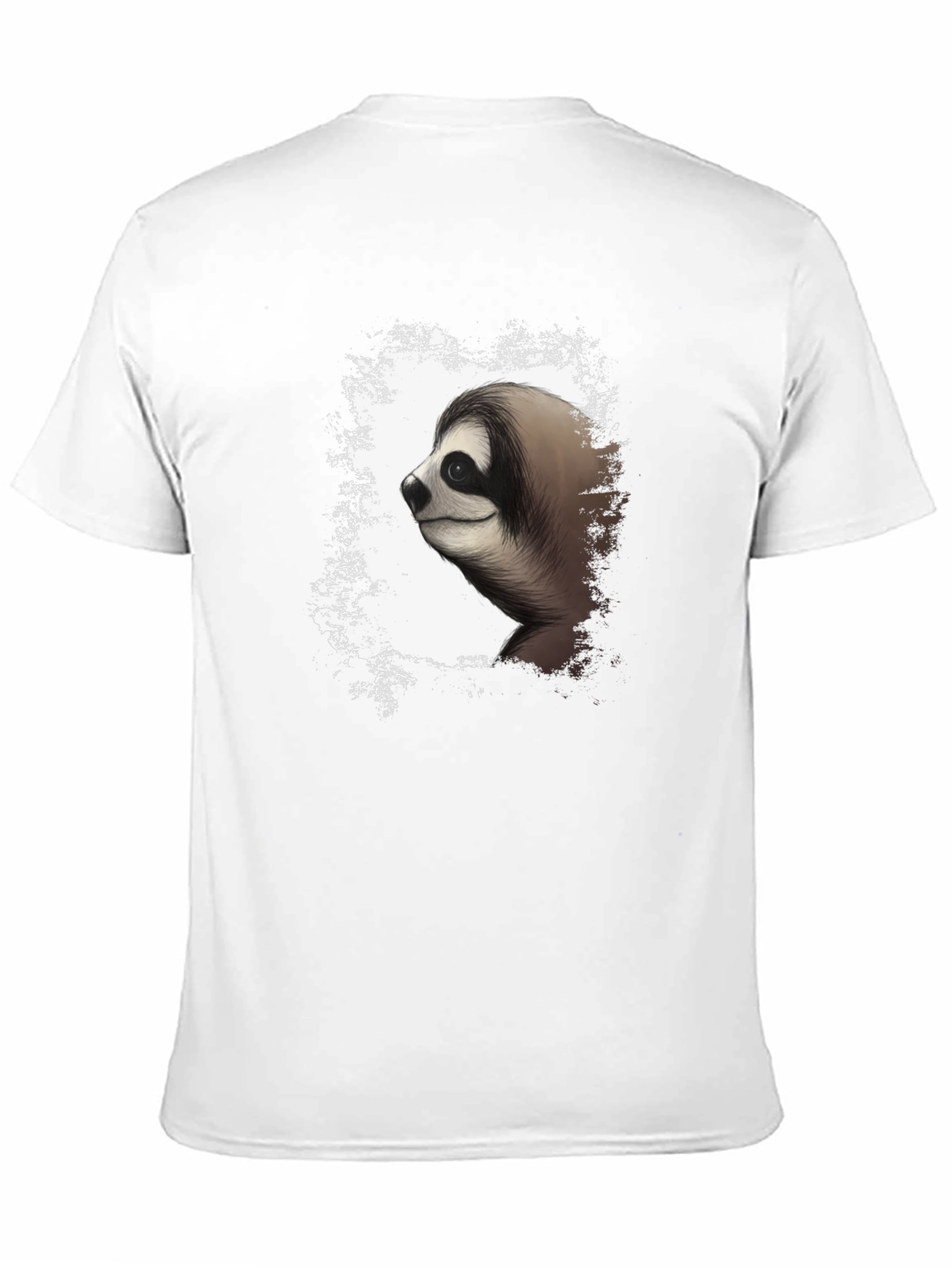 Sloth Graphic Tee - Mens Black Cotton T-Shirt