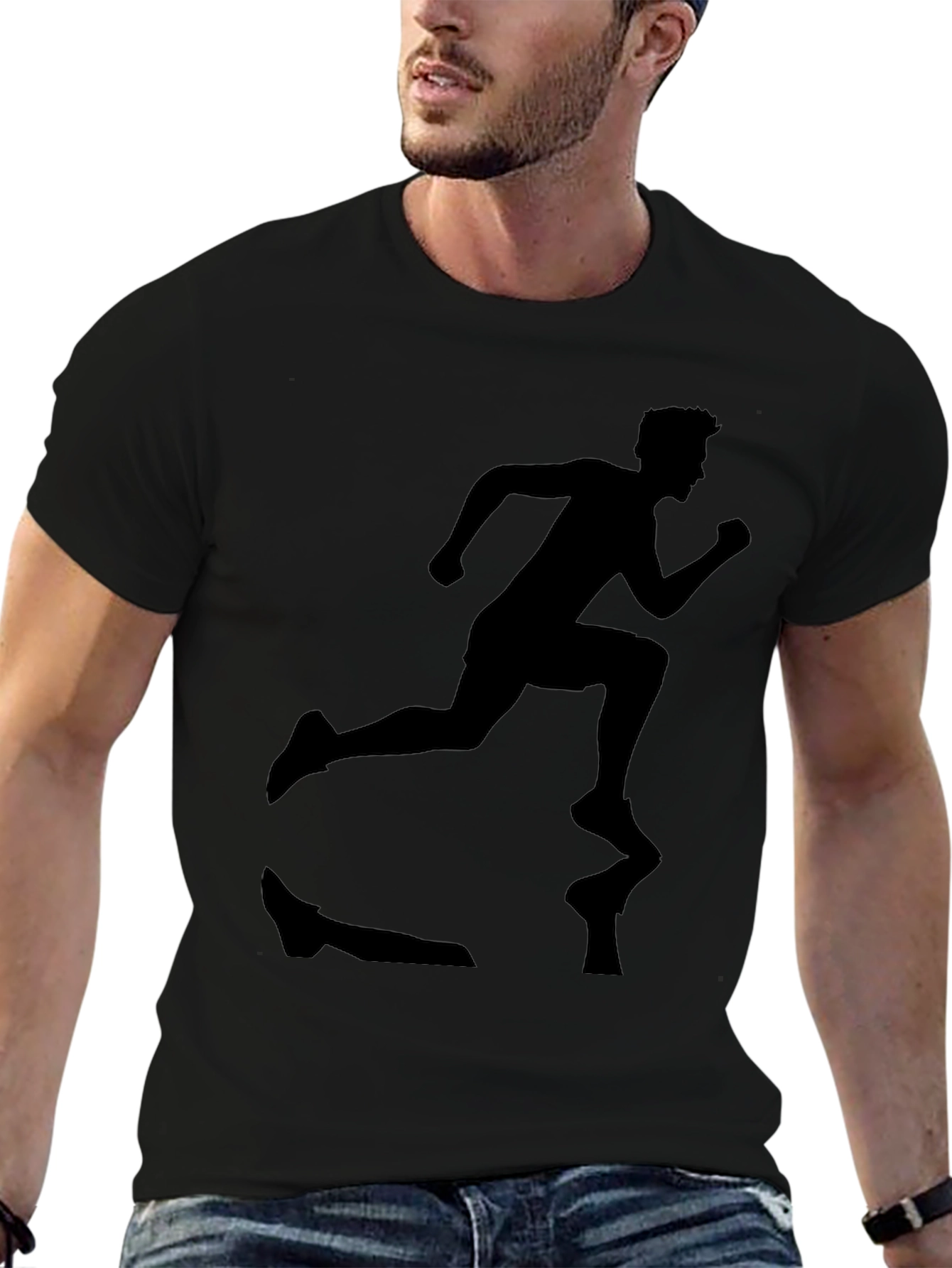 Runner Silhouette Black T-Shirt