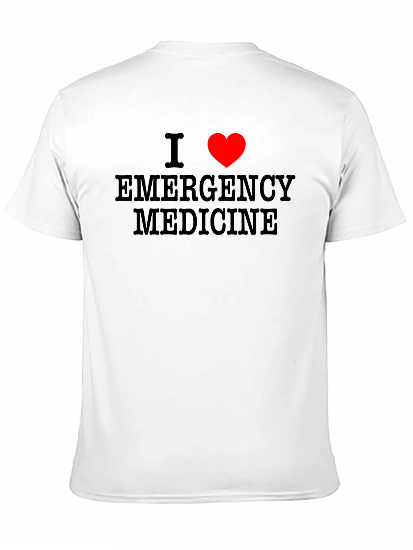 I Love Emergency Medicine Black T-Shirt