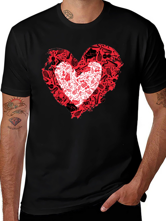 Musical Heartbeat Black T-Shirt