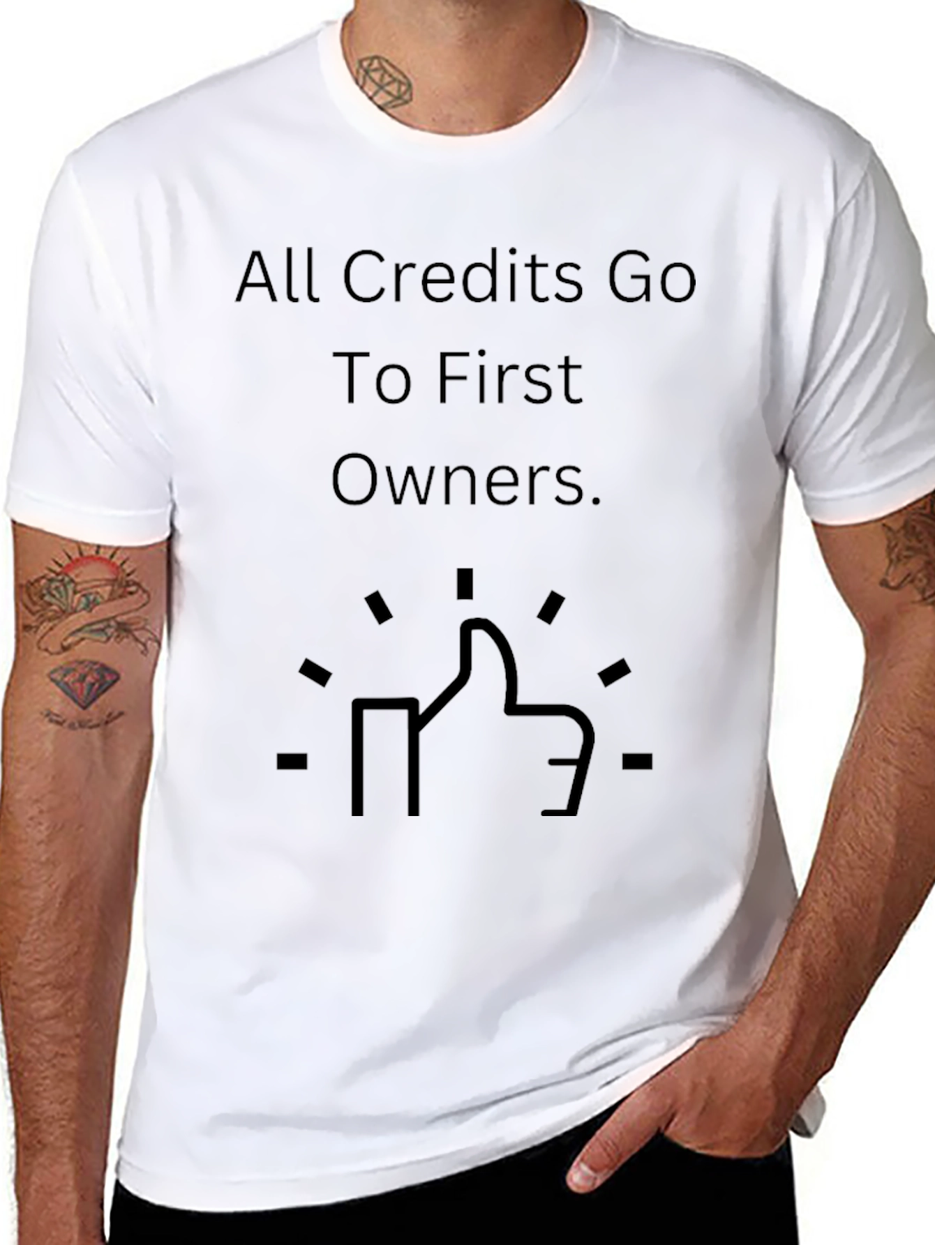 All Credits Go To First Owners Graphic Tee