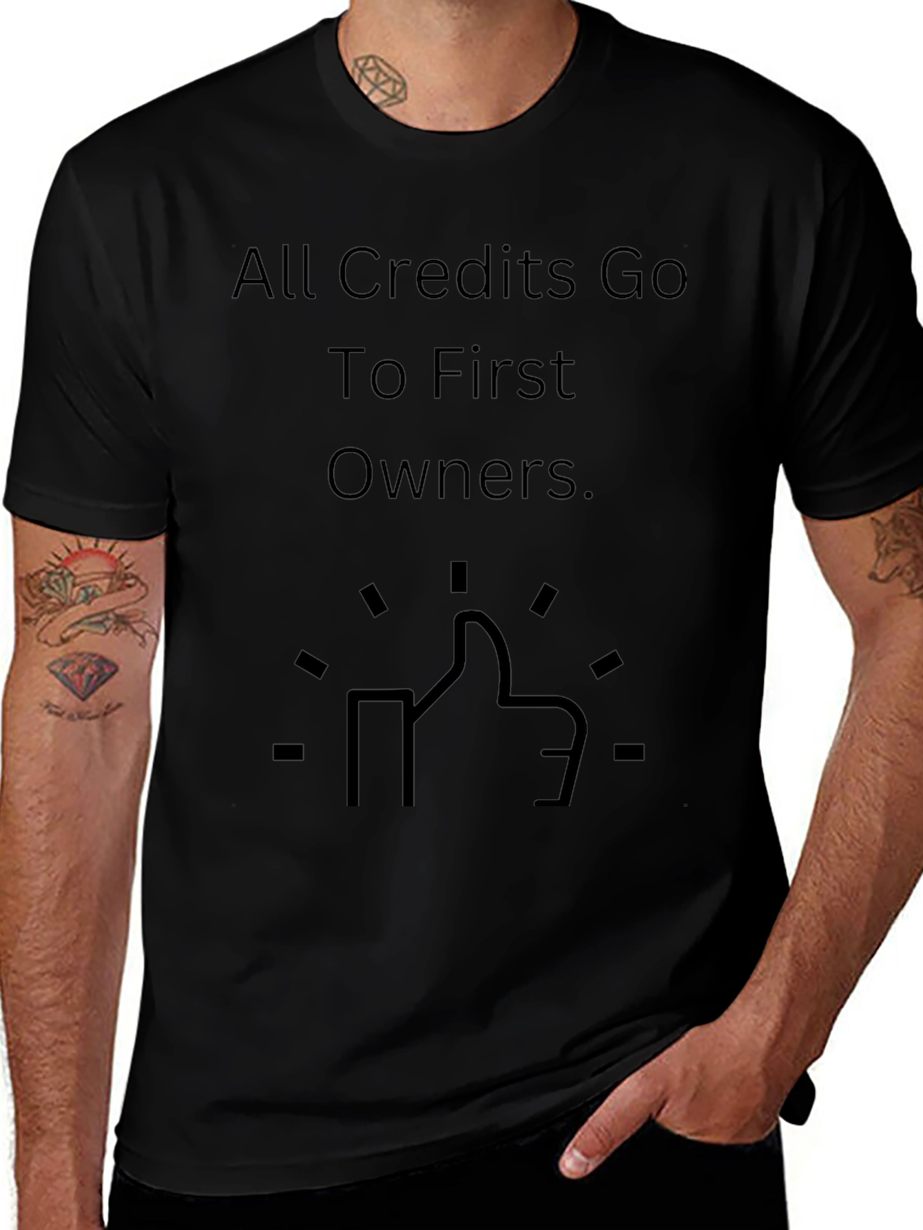All Credits Go To First Owners Graphic Tee