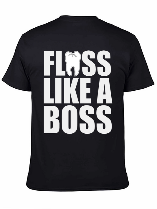 Floss Like a Boss Graphic Tee - Dental Hygiene Shirt
