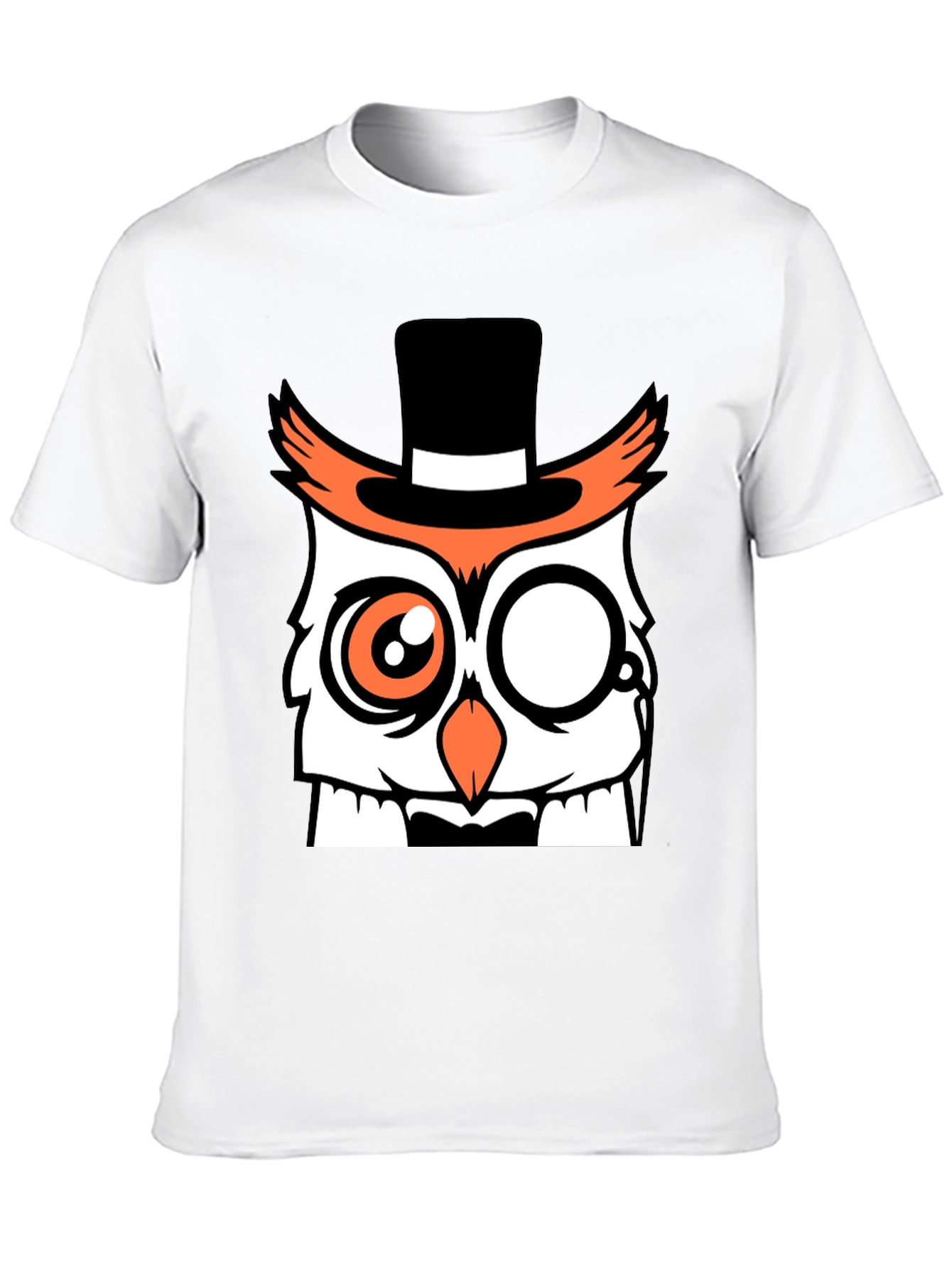 Dapper Owl T-Shirt - Funny Cartoon Design