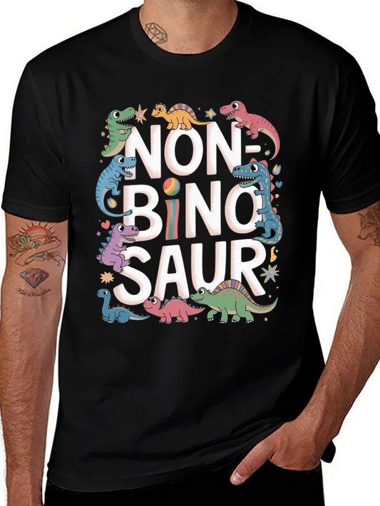 Non-Binary Dinosaur Graphic T-Shirt