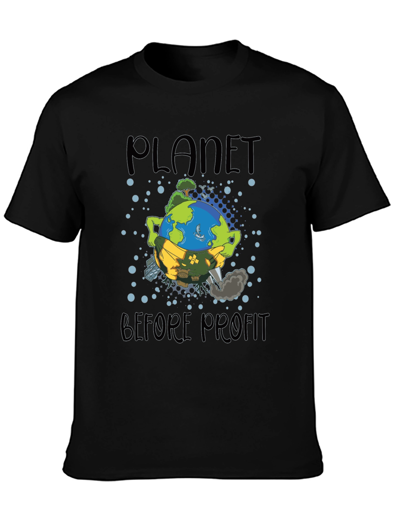 Planet Before Profit Graphic Tee - Eco-Conscious Fashion