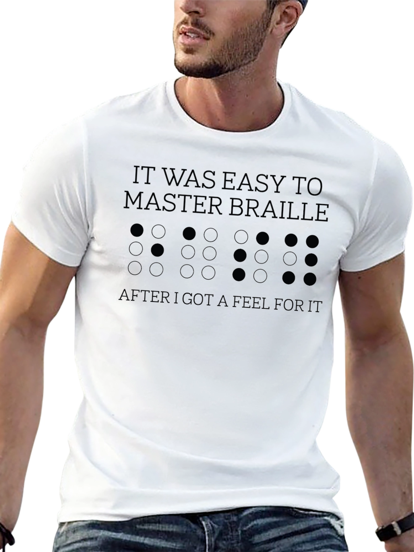 Braille T-Shirt - Funny Blindness Awareness Tee
