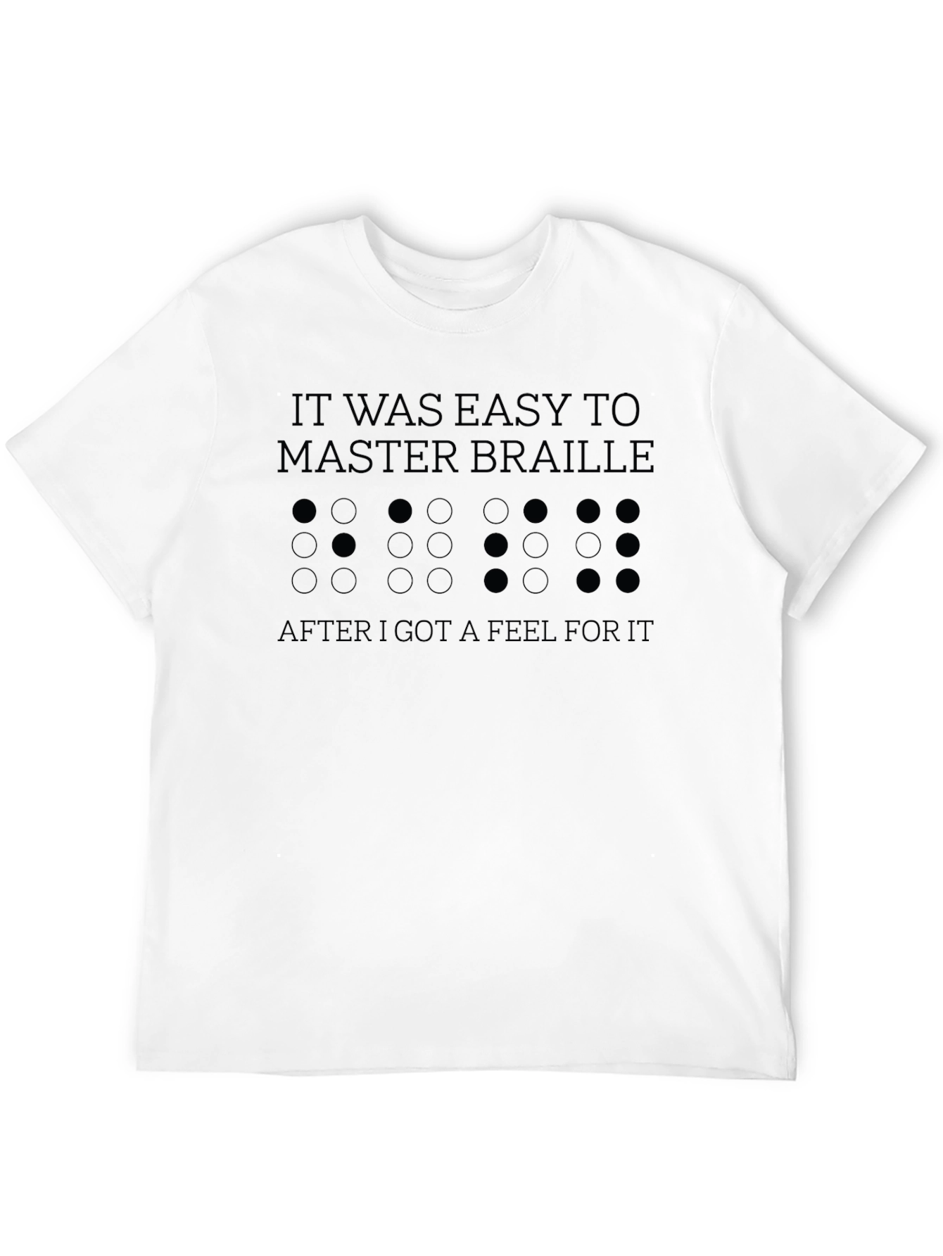 Braille T-Shirt - Funny Blindness Awareness Tee