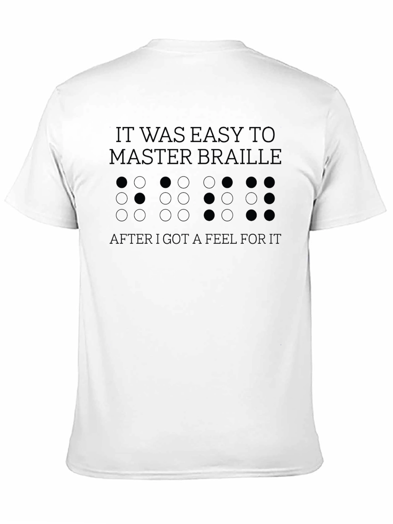 Braille T-Shirt - Funny Blindness Awareness Tee