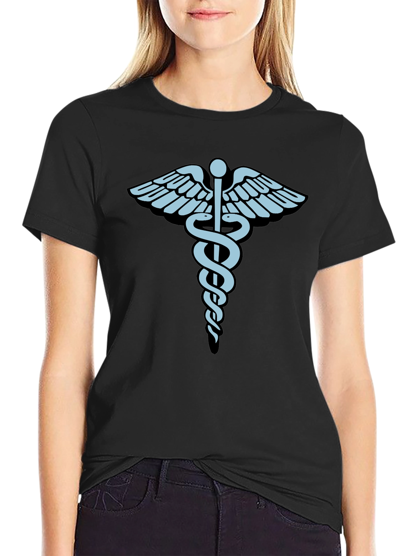 Caduceus Medical Symbol Graphic T-Shirt