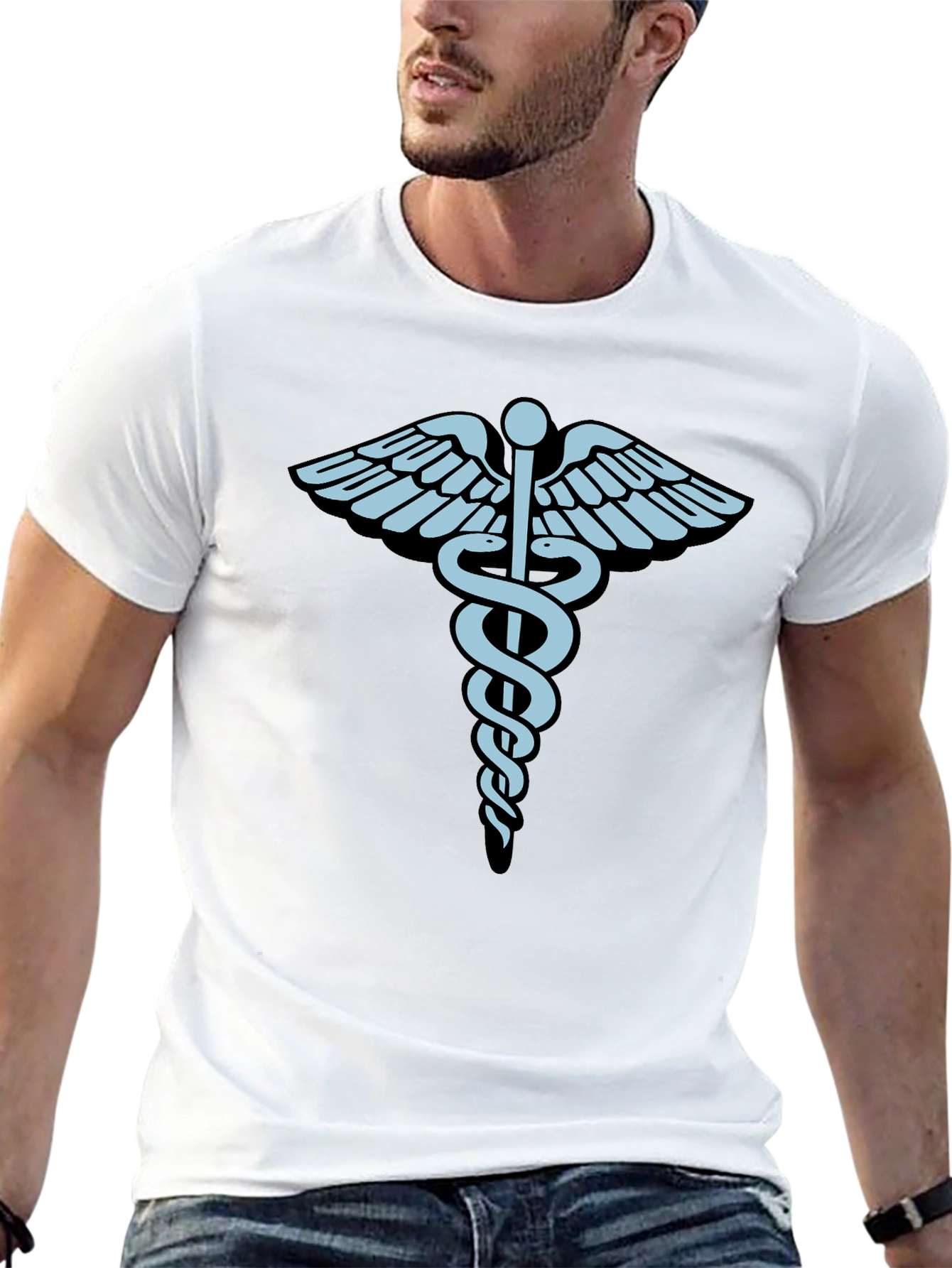 Caduceus Medical Symbol Graphic T-Shirt