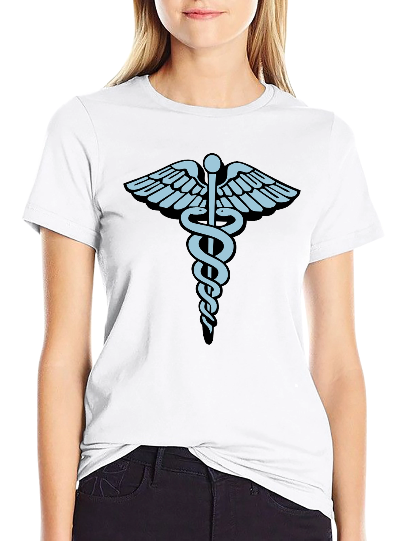 Caduceus Medical Symbol Graphic T-Shirt