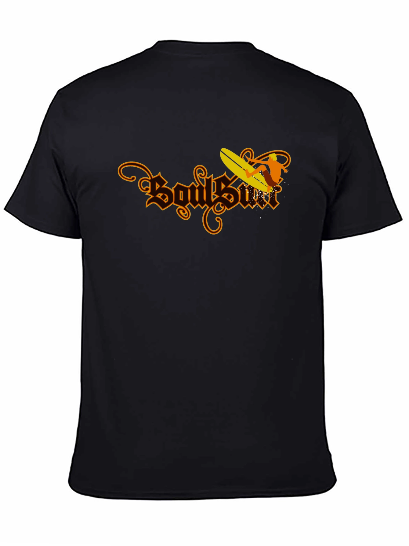 Soul Surf Graphic T-Shirt - Black Cotton Tee