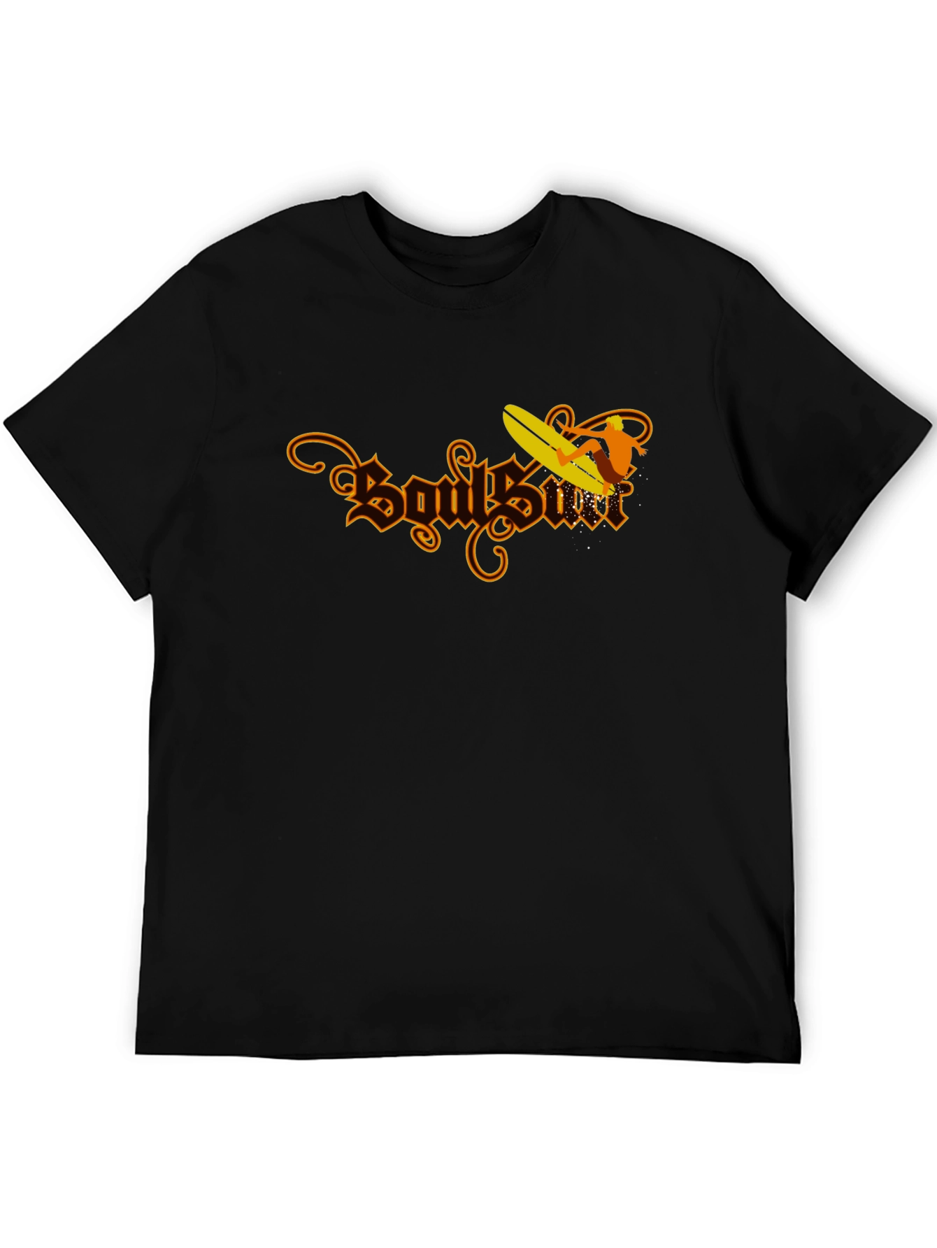 Soul Surf Graphic T-Shirt - Black Cotton Tee
