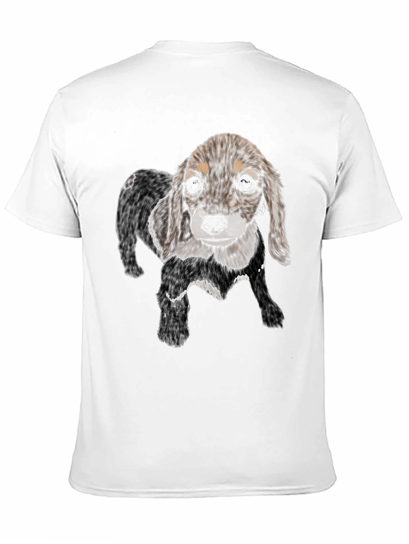 Dog Graphic Black T-Shirt - Casual Style