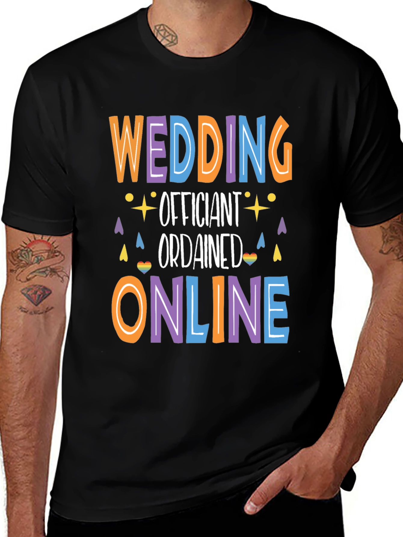 Wedding Officiant T-Shirt - Ordained Online