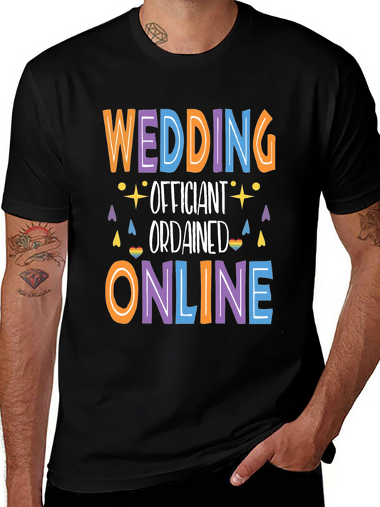 Wedding Officiant T-Shirt - Ordained Online